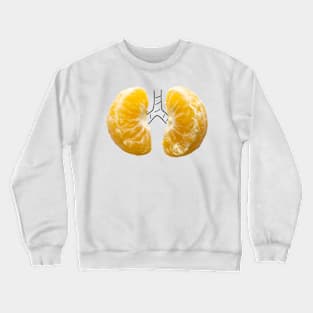 Lungs of tangerine Crewneck Sweatshirt